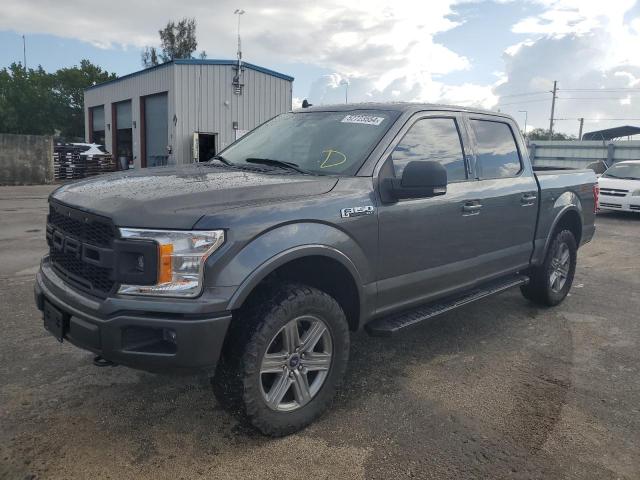 1FTEW1E42KKD12169 - 2019 FORD F150 SUPERCREW GRAY photo 1