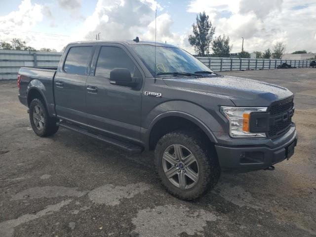 1FTEW1E42KKD12169 - 2019 FORD F150 SUPERCREW GRAY photo 4