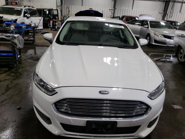 3FA6P0G73FR153379 - 2015 FORD FUSION S WHITE photo 5