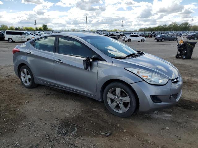 KMHDH4AE7BU120901 - 2011 HYUNDAI ELANTRA GLS SILVER photo 4