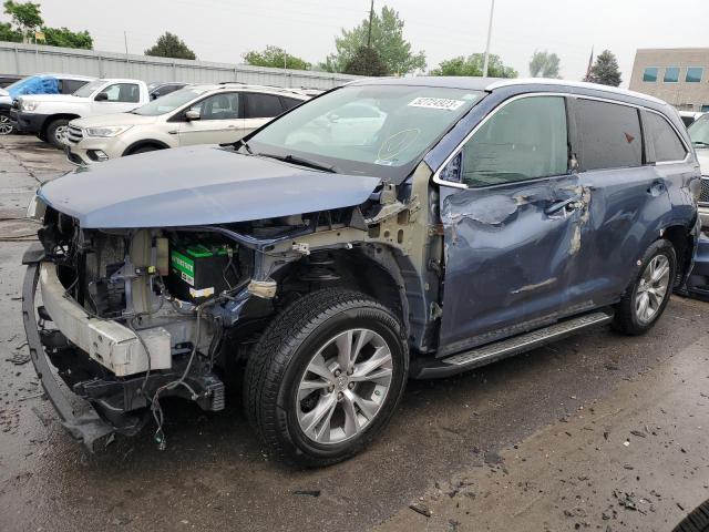 5TDJKRFH6ES024971 - 2014 TOYOTA HIGHLANDER XLE Mavi foto 1