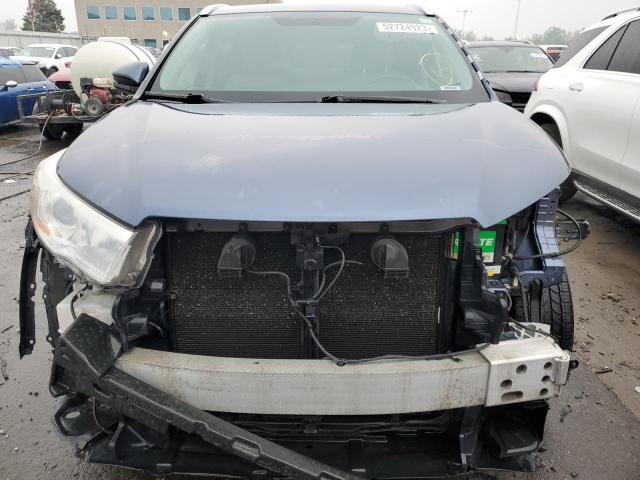 5TDJKRFH6ES024971 - 2014 TOYOTA HIGHLANDER XLE Mavi foto 5