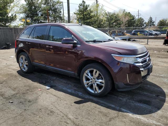 2FMDK4KC5BBA96893 - 2011 FORD EDGE LIMITED BURGUNDY photo 4