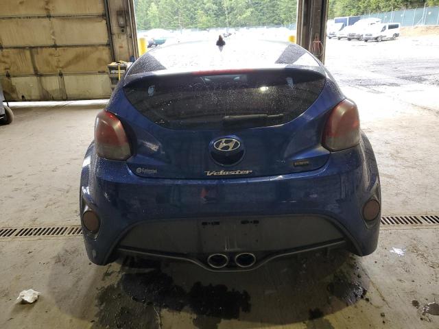 KMHTC6AE1GU263727 - 2016 HYUNDAI VELOSTER TURBO BLUE photo 6