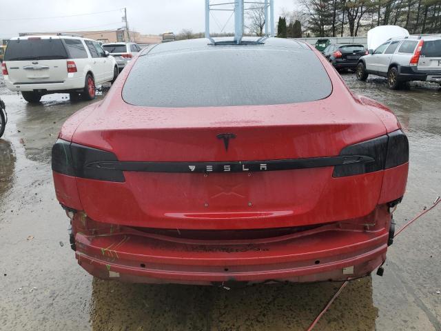 5YJSA1E24GF153482 - 2016 TESLA MODEL S RED photo 6