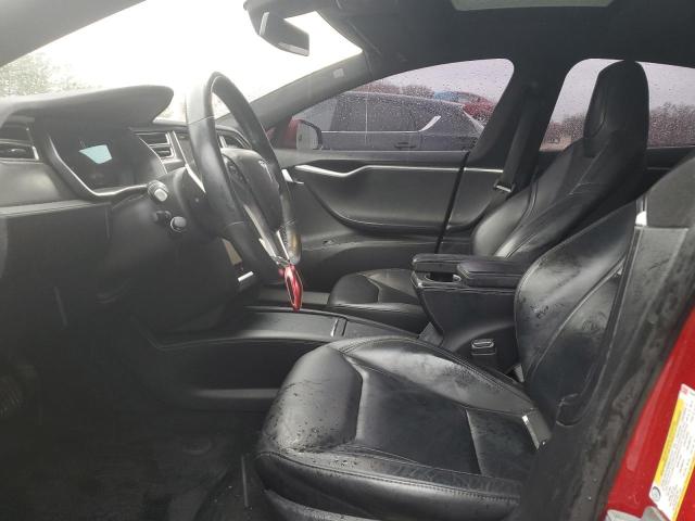 5YJSA1E24GF153482 - 2016 TESLA MODEL S RED photo 7
