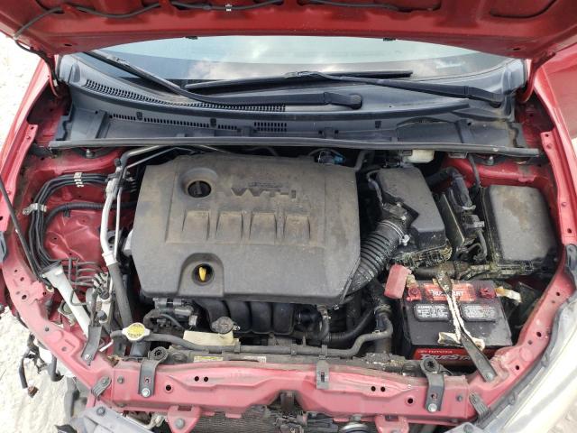 5YFBURHE4FP338825 - 2015 TOYOTA COROLLA L RED photo 11