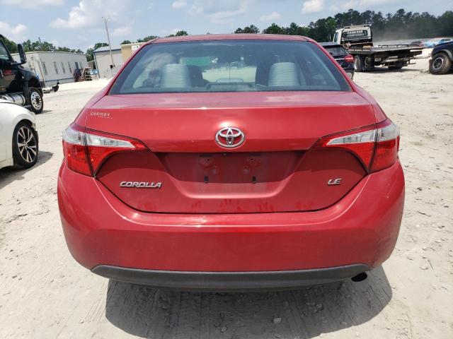 5YFBURHE4FP338825 - 2015 TOYOTA COROLLA L RED photo 6