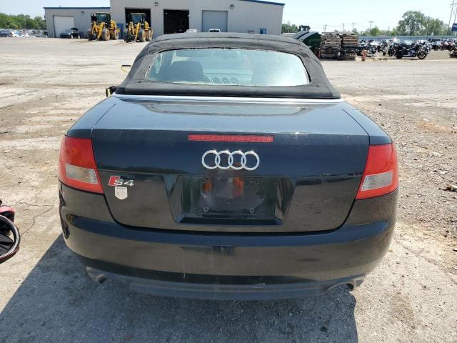 WUARL48H34K900579 - 2004 AUDI S4 QUATTRO CABRIOLET BLACK photo 6