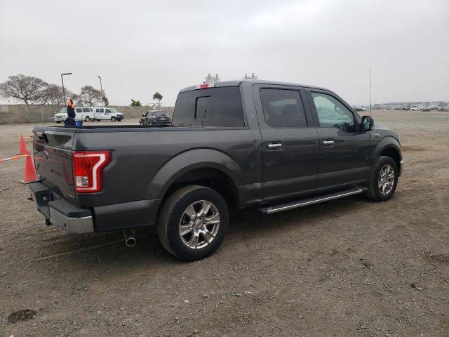 1FTEW1C85GKF16669 - 2016 FORD F150 SUPERCREW GRAY photo 3