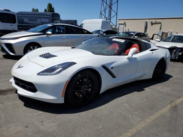 1G1YA2D79K5112264 - 2019 CHEVROLET CORVETTE STINGRAY 1LT WHITE photo 1