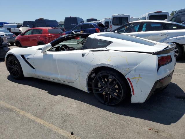 1G1YA2D79K5112264 - 2019 CHEVROLET CORVETTE STINGRAY 1LT WHITE photo 2