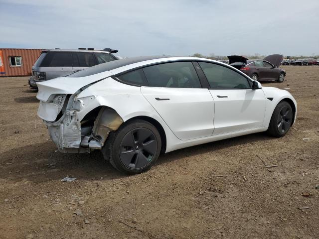 5YJ3E1EA7MF920494 - 2021 TESLA MODEL 3 白色 照片 3