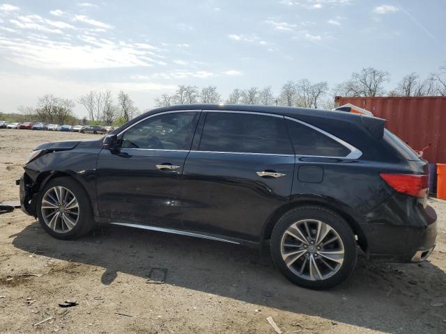 5FRYD4H55HB005205 - 2017 ACURA MDX TECHNOLOGY Սև լուսանկար 2