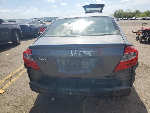 19XFB2F53CE379459 - 2012 HONDA CIVIC LX GRAY photo 6