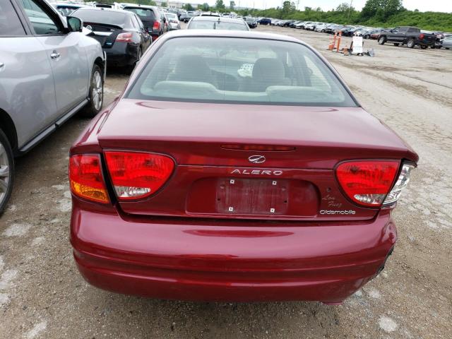 1G3NL52E24C145290 - 2004 OLDSMOBILE ALERO GL BURGUNDY photo 6