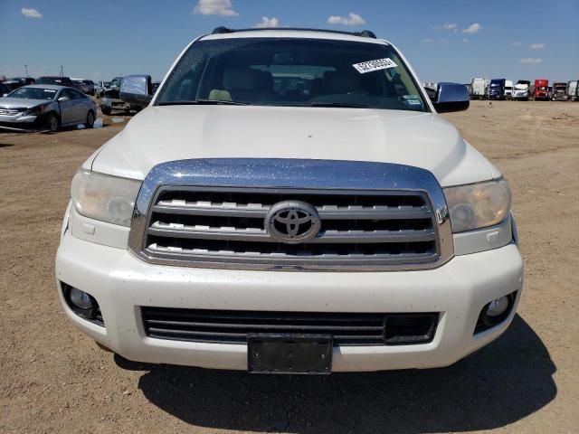 5TDYY5G10FS059711 - 2015 TOYOTA SEQUOIA PLATINUM WHITE photo 5