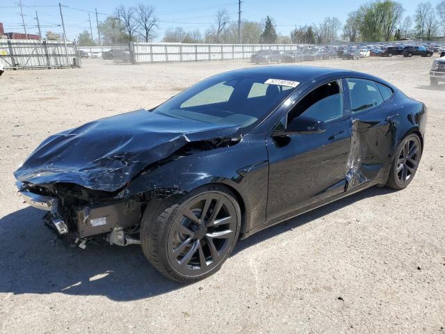 5YJSA1E60MF435679 - 2021 TESLA MODEL S Սև լուսանկար 1