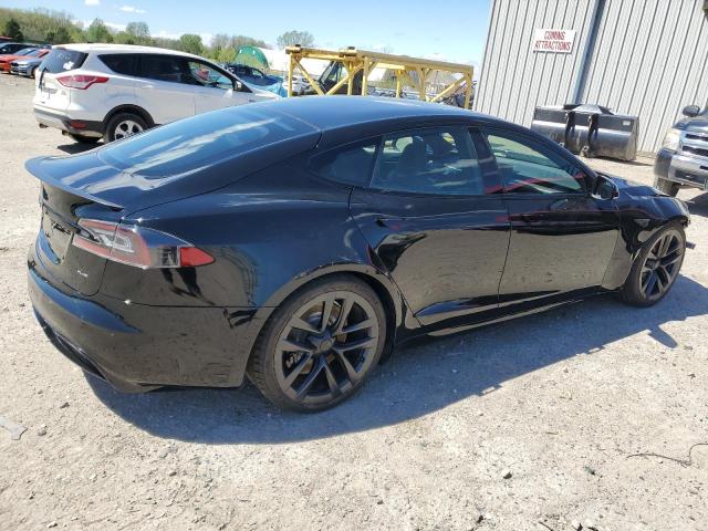 5YJSA1E60MF435679 - 2021 TESLA MODEL S Սև լուսանկար 3