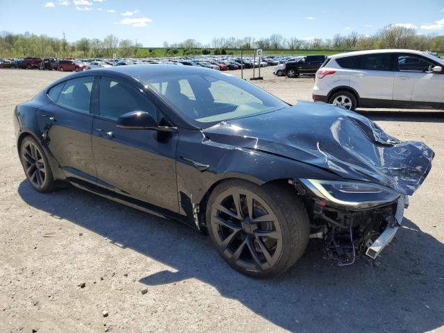 5YJSA1E60MF435679 - 2021 TESLA MODEL S Սև լուսանկար 4