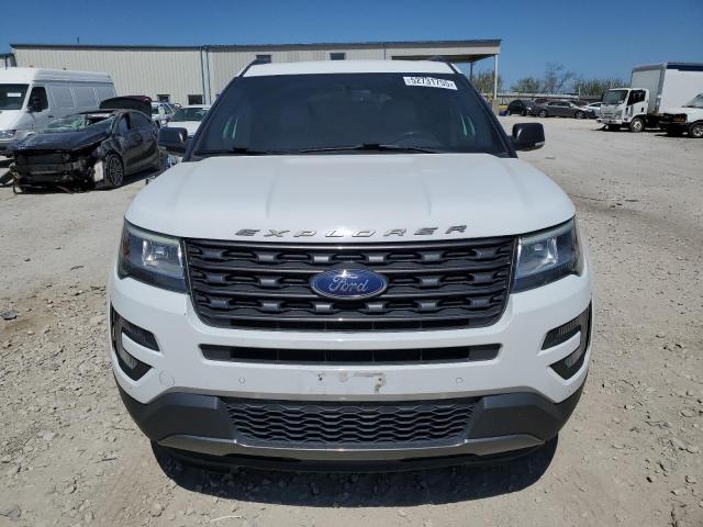 1FM5K8D80HGD16365 - 2017 FORD EXPLORER XLT WHITE photo 5