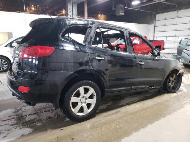 5NMSH73E18H135985 - 2008 HYUNDAI SANTA FE SE BLACK photo 3