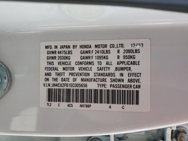 JH4CU2F61EC005656 - 2014 ACURA TSX TECH WHITE photo 12