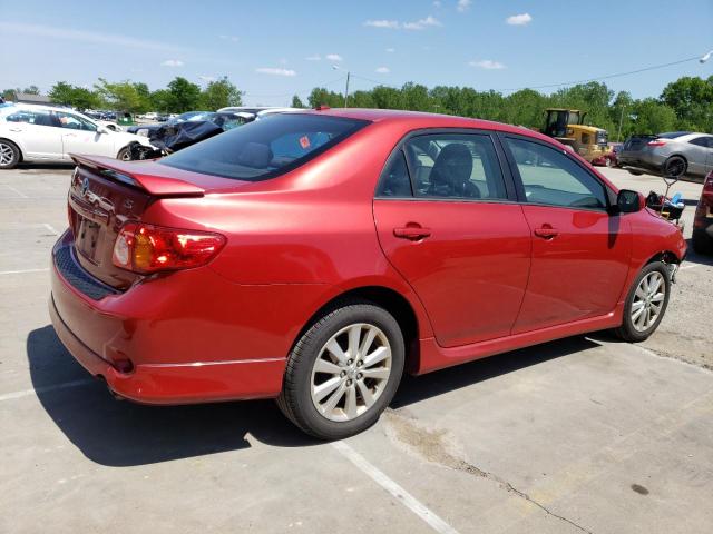 1NXBU4EE2AZ381638 - 2010 TOYOTA COROLLA BASE RED photo 3