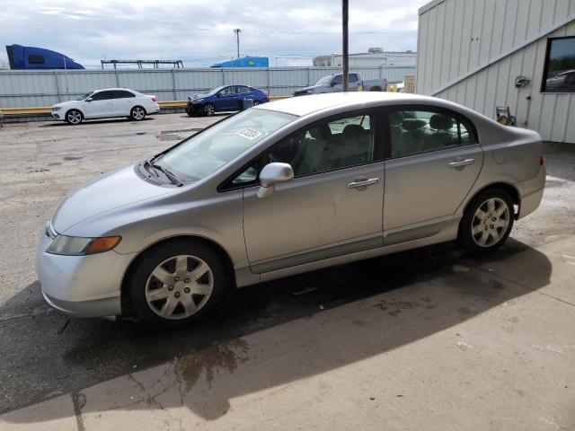 1HGFA16538L044618 - 2008 HONDA CIVIC LX SILVER photo 1