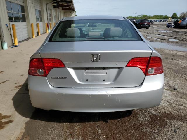 1HGFA16538L044618 - 2008 HONDA CIVIC LX SILVER photo 6