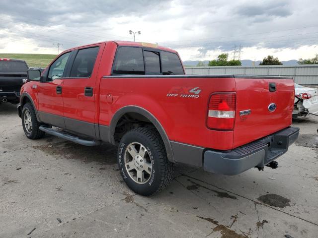 1FTPW14515FA79952 - 2005 FORD F150 SUPERCREW RED photo 2