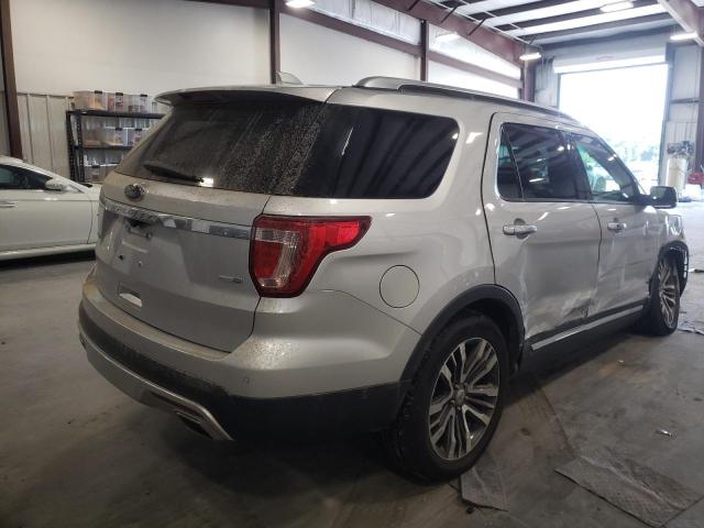 1FM5K8HT1HGD05633 - 2017 FORD EXPLORER PLATINUM SILVER photo 4