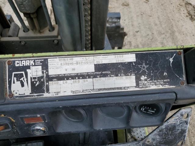 G138MC1876405FA - 1986 FORK FORKLIFT GREEN photo 10