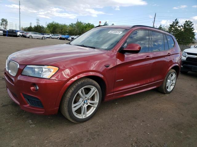 5UXWX7C57CL736702 - 2012 BMW X3 XDRIVE35I RED photo 1