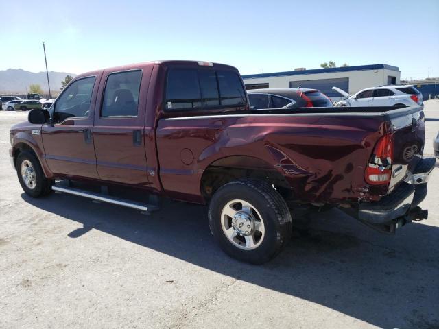 1FTSW20596ED00971 - 2006 FORD F250 SUPER DUTY MAROON photo 2