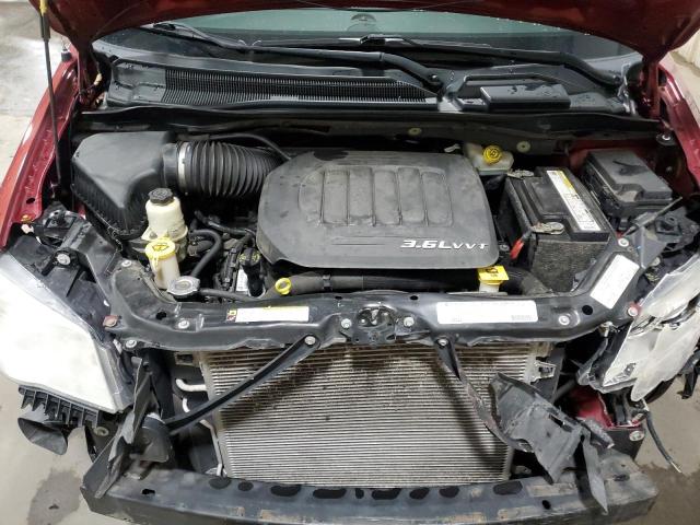 2C4RC1CG5CR266458 - 2012 CHRYSLER TOWN & COU TOURING L RED photo 12