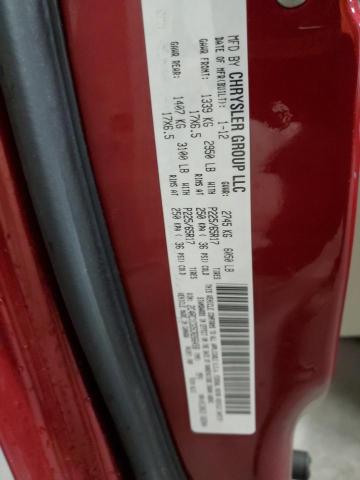 2C4RC1CG5CR266458 - 2012 CHRYSLER TOWN & COU TOURING L RED photo 14