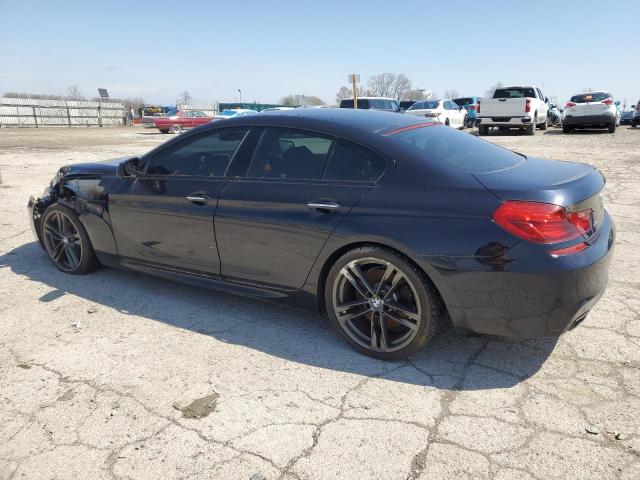 WBA6B4C5XED099250 - 2014 BMW 650 XI GRAN COUPE BLUE photo 2