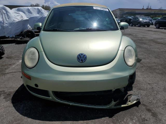 3VWPF31Y98M401071 - 2008 VOLKSWAGEN NEW BEETLE CONVERTIBLE S GREEN photo 5