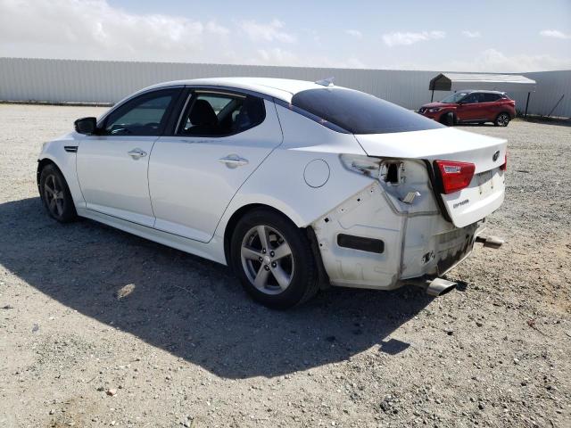 KNAGM4A76F5633987 - 2015 KIA OPTIMA LX WHITE photo 2