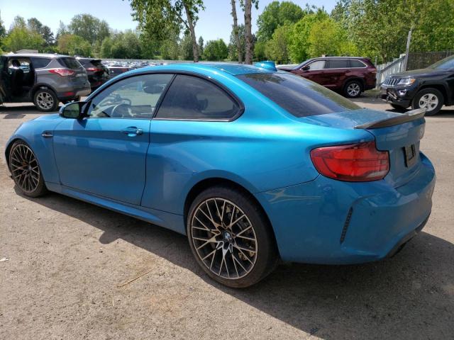 WBS2U7C07L7E69787 - 2020 BMW M2 COMPETITION ლურჯი ფოტო 2