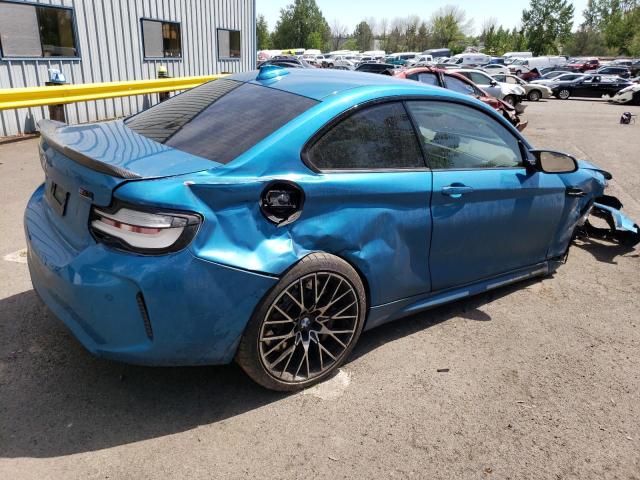 WBS2U7C07L7E69787 - 2020 BMW M2 COMPETITION ლურჯი ფოტო 3