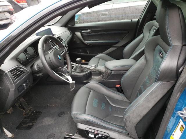 WBS2U7C07L7E69787 - 2020 BMW M2 COMPETITION ლურჯი ფოტო 7