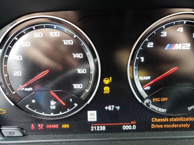 WBS2U7C07L7E69787 - 2020 BMW M2 COMPETITION ლურჯი ფოტო 9