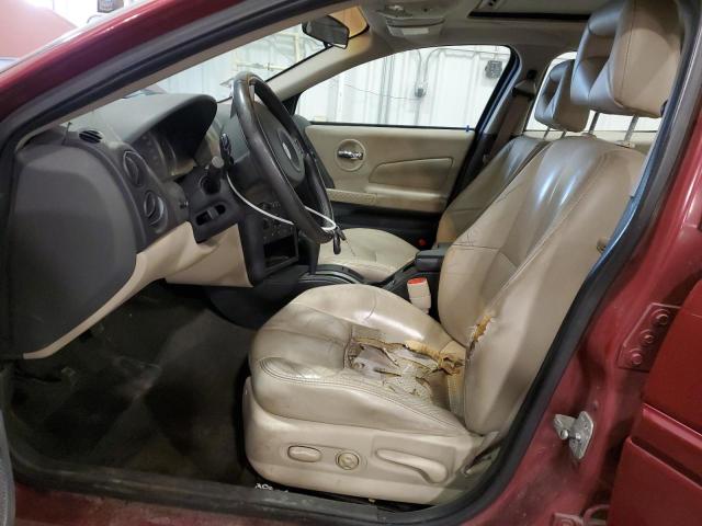 2G2WS522041180529 - 2004 PONTIAC GRAND PRIX GT2 მუქწითელი ფოტო 7