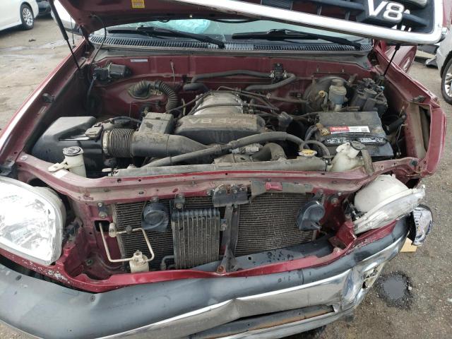 5TBRT34142S264625 - 2002 TOYOTA TUNDRA ACCESS CAB Բորդո լուսանկար 11