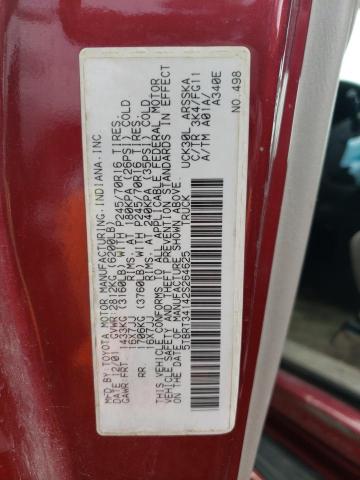 5TBRT34142S264625 - 2002 TOYOTA TUNDRA ACCESS CAB Բորդո լուսանկար 12