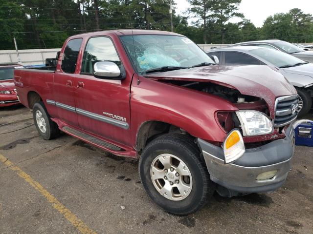 5TBRT34142S264625 - 2002 TOYOTA TUNDRA ACCESS CAB BURGUNDY photo 4