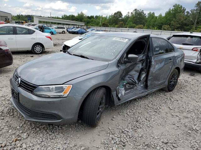 3VW2K7AJXCM392681 - 2012 VOLKSWAGEN JETTA BASE رمادي صورة 1