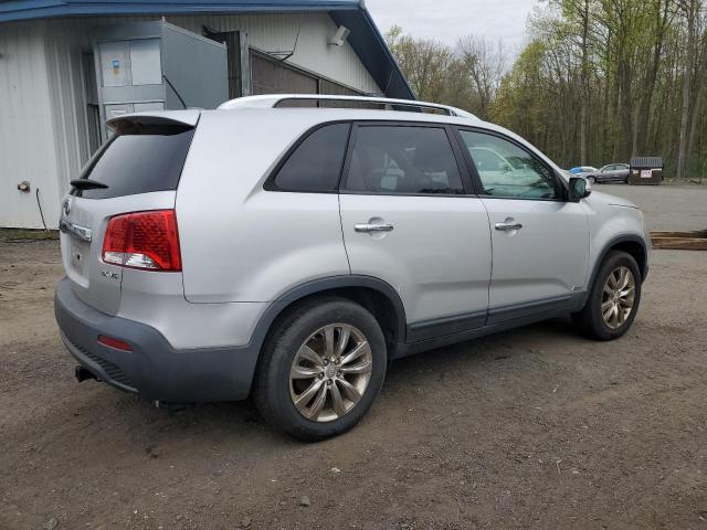 5XYKUDA26BG119138 - 2011 KIA SORENTO EX SILVER photo 3